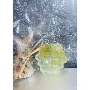 Handmade Artisan Jojoba  Lemongrass Honeycomb Shaped Soap Perfect For Gifts!